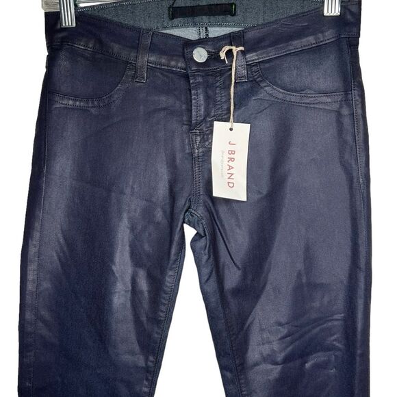 J Brand Navy Waxed Jeans Leggings nwt - Picture 2 of 8